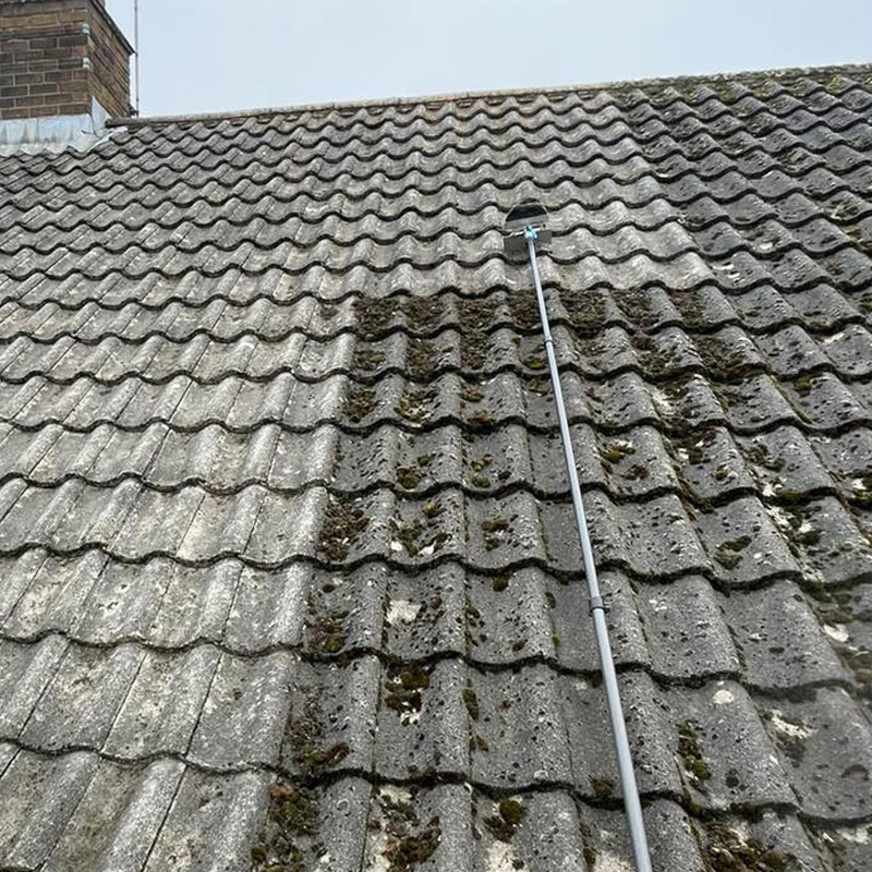moss removal roof clean company Lowsonford